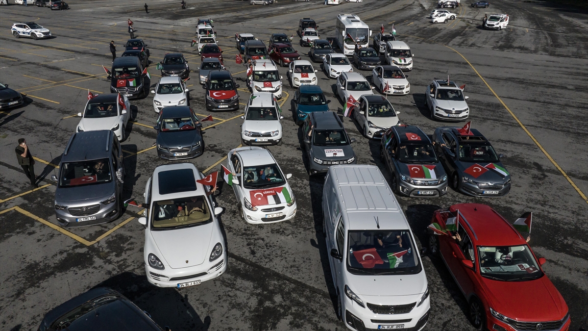 İHH’nın “Filistin İçin Özgürlük Konvoyu” İncirlik Üssü’ne gitmek için İstanbul’dan yola çıktı