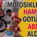 Motosikletini hamama götürüp güsul abdesti aldırdı
