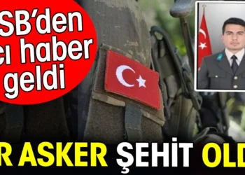 Bir kahraman asker şehit oldu..