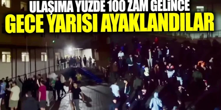 Ulaşıma yüzde 100 zam gelince gece yarısı ayaklandılar Ulaşıma yüzde 100 zam gelince gece yarısı ayaklandılar