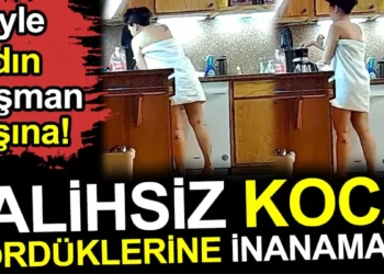 Talihsiz koca gördüklerine inanamadı.
