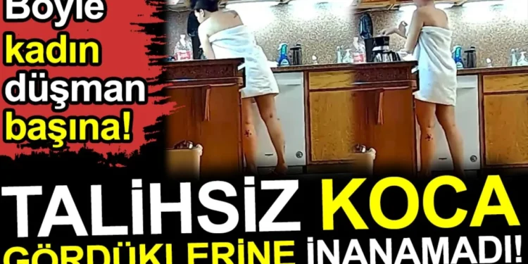 Talihsiz koca gördüklerine inanamadı.