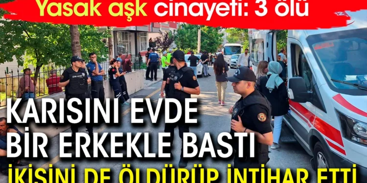 Karısını evde bir erkekle bastı.