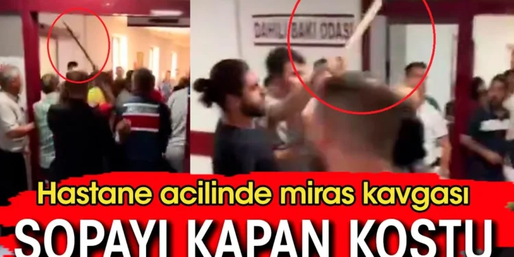 Acil serviste miras kavgası. Sopayı kapan koştu