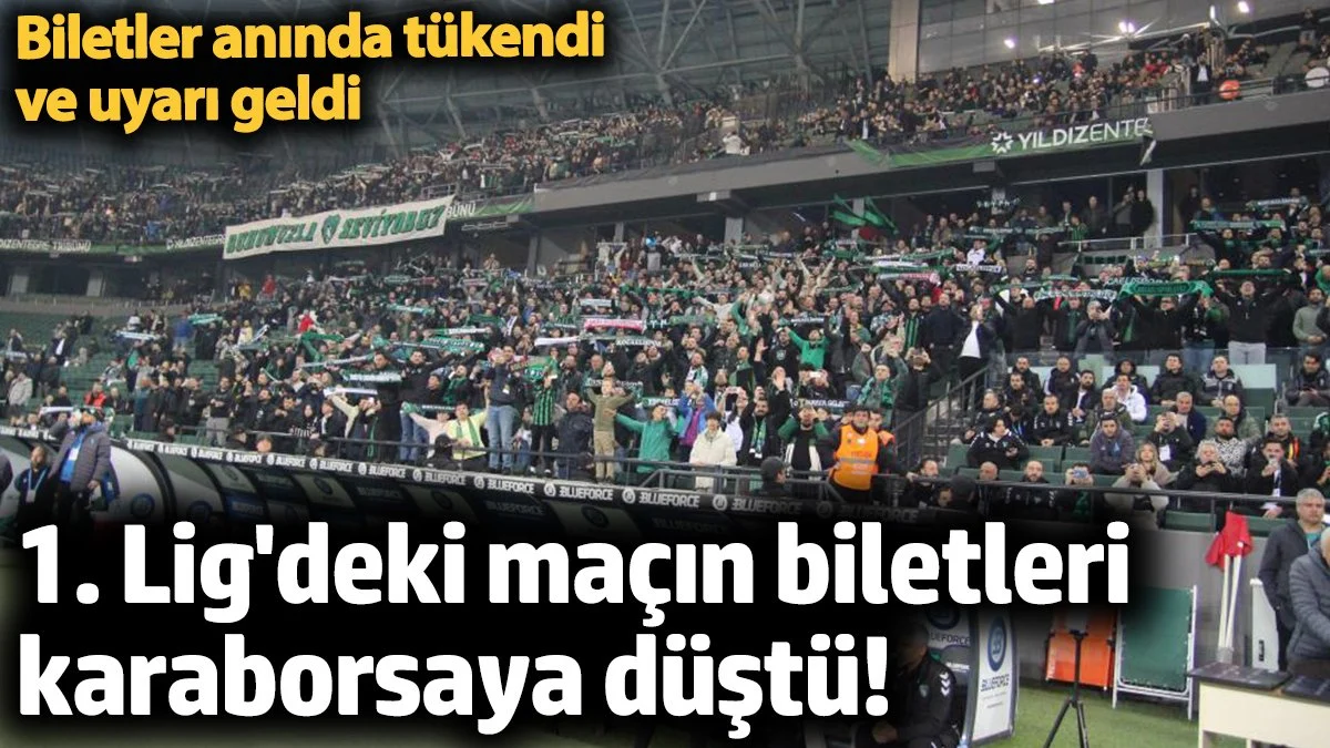 Kocaelispor-Sakaryaspor maçı biletleri karaborsaya düştü! Kocaelispor-Sakaryaspor maçı biletleri karaborsaya düştü!