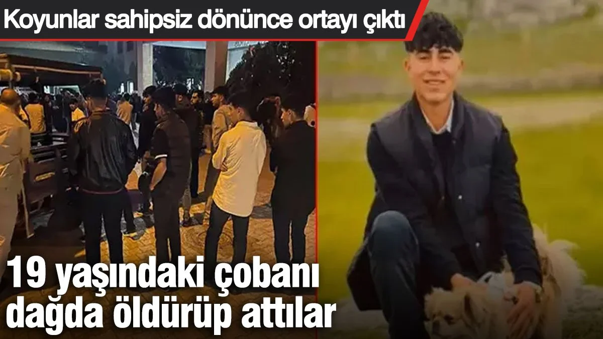 19 yaşındaki çobanı dağda öldürüp attılar… 19 yaşındaki çobanı dağda öldürüp attılar…