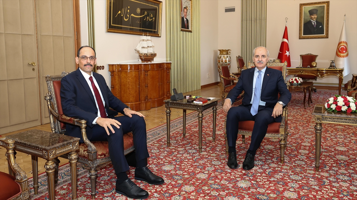 TBMM Başkanı Kurtulmuş, MİT Başkanı Kalın’ı kabul etti TBMM Başkanı Kurtulmuş, MİT Başkanı Kalın’ı kabul etti