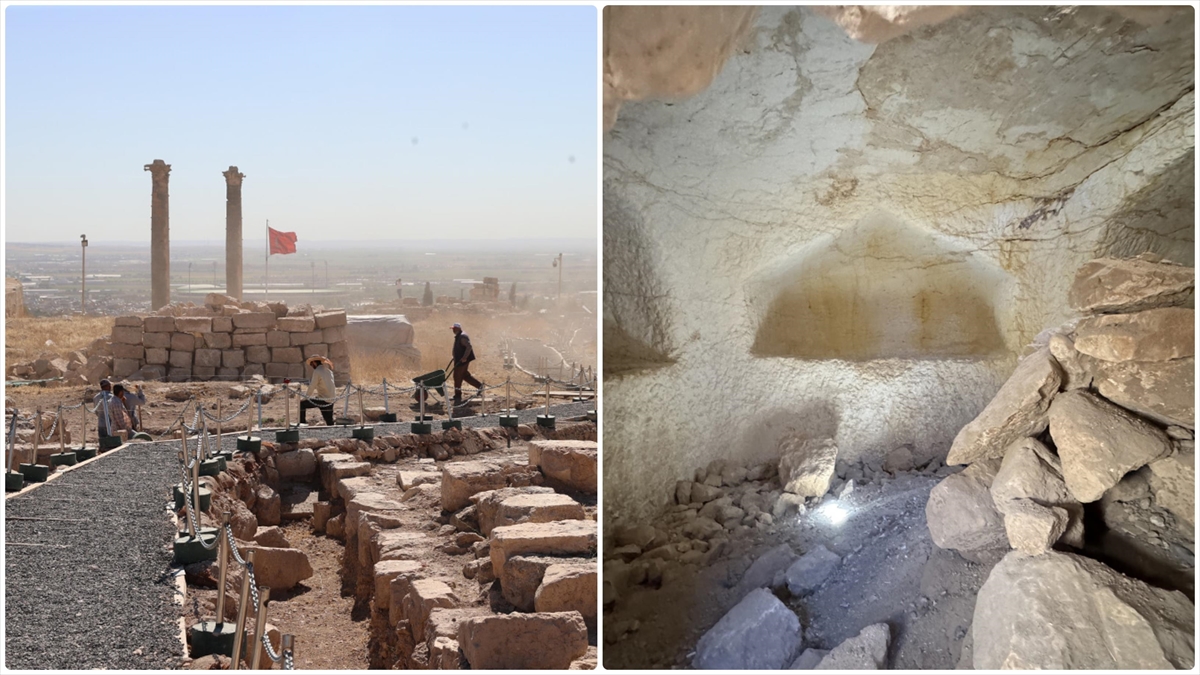 Urfa Kalesi’nde Geç Antik Çağ’a ait olduğu değerlendirilen kaya mezarı bulundu Urfa Kalesi’nde Geç Antik Çağ’a ait olduğu değerlendirilen kaya mezarı bulundu
