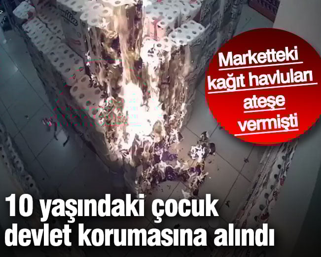 Marketteki kağıt havluları ateşe vermişti! 10 yaşındaki çocuk hakkında yeni karar Marketteki kağıt havluları ateşe vermişti! 10 yaşındaki çocuk hakkında yeni karar
