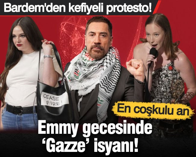 Emmy gecesinde ‘Gazze’ isyanı Emmy gecesinde ‘Gazze’ isyanı