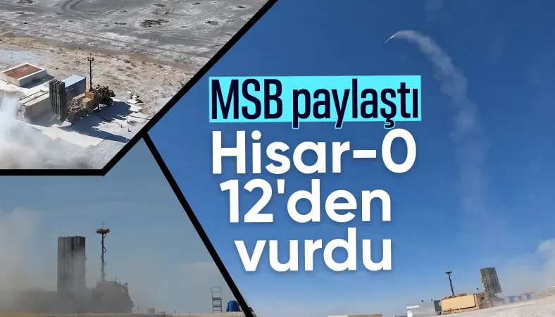MSB paylaştı: Hisar-O bir test atışını daha başarıyla gerçekleştirdi MSB paylaştı: Hisar-O bir test atışını daha başarıyla gerçekleştirdi