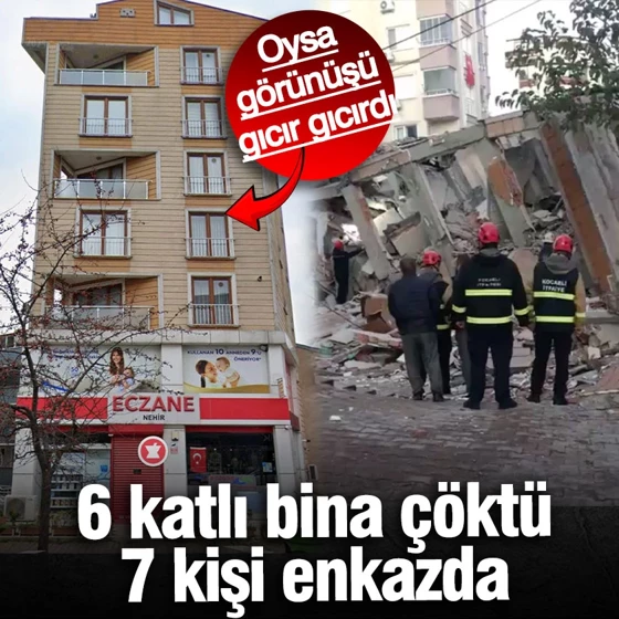 Gebze’de 6 katlı bina çöktü! Olay yerine çok sayıda ekip sevk edildi Gebze’de 6 katlı bina çöktü! Olay yerine çok sayıda ekip sevk edildi