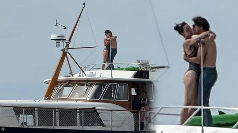 Dünyaca ünlü ikili yatta öpüşürken yakalandı