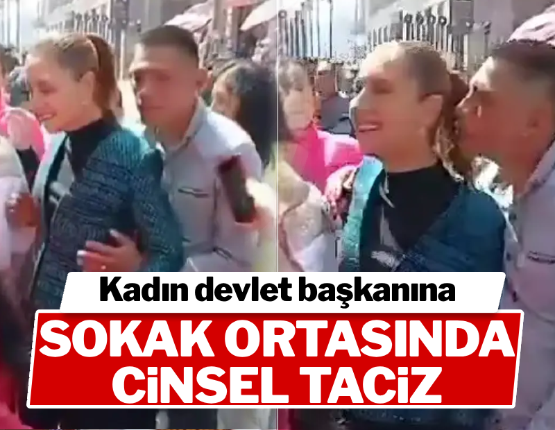 Kadın devlet başkanına sokak ortasında cinsel taciz Kadın devlet başkanına sokak ortasında cinsel taciz