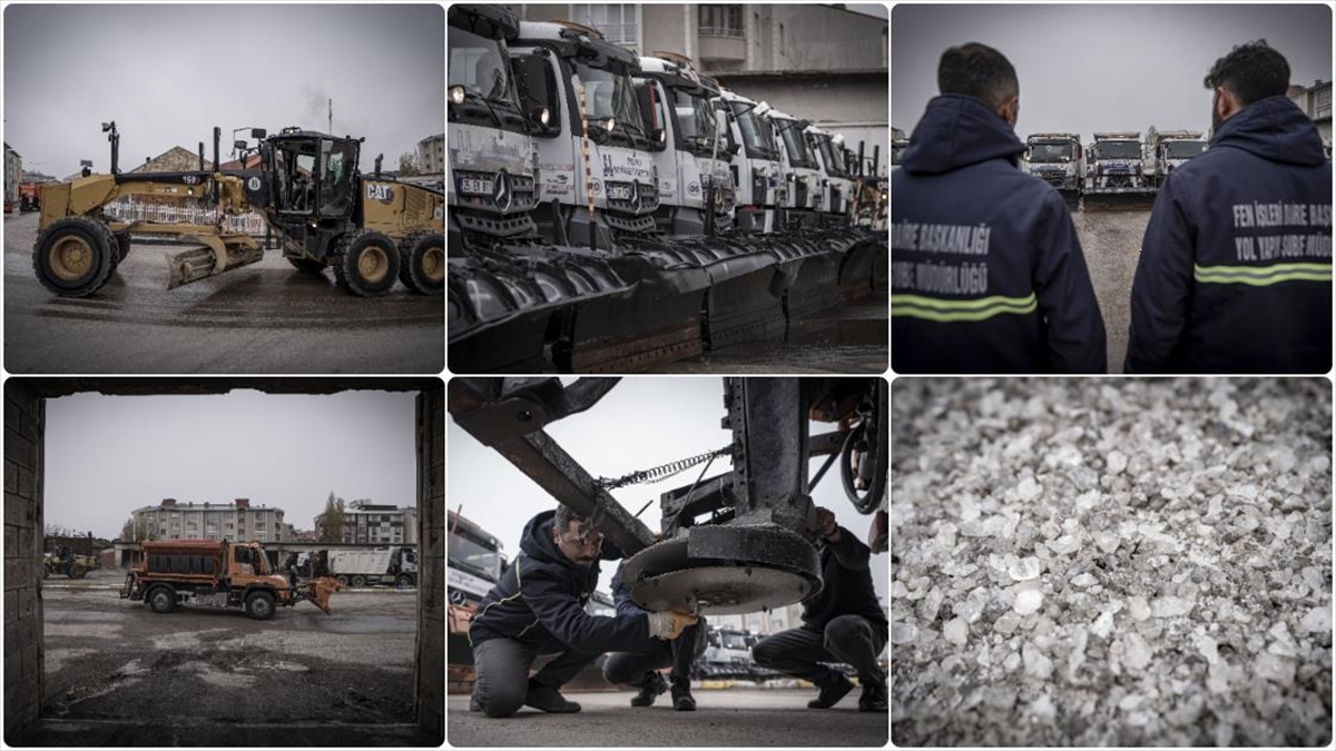 Erzurum’da karla mücadele edecek belediye ekipleri kışa hazır