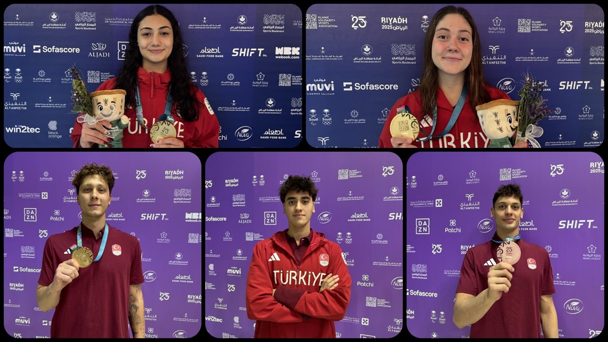 Milli yüzücüler 6. İslami Dayanışma Oyunları’na damga vurdu