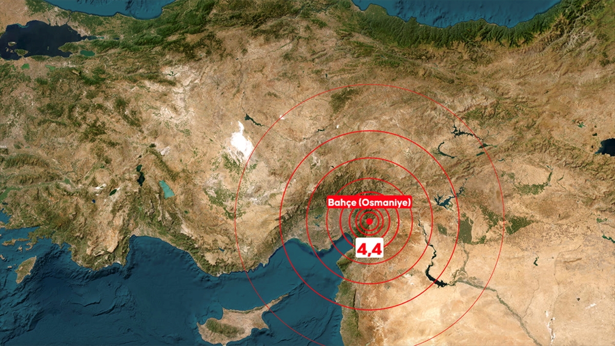 Osmaniye’de 4,4 büyüklüğünde deprem Osmaniye’de 4,4 büyüklüğünde deprem