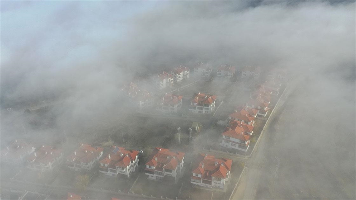 Sisle kaplanan Kastamonu havadan görüntülendi