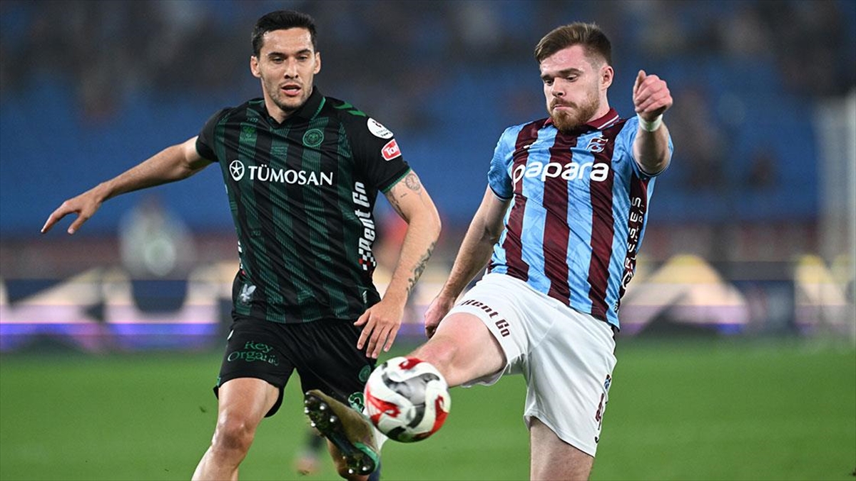Trabzonspor, Konyaspor’u yenerek zirve yarışını sürdürdü