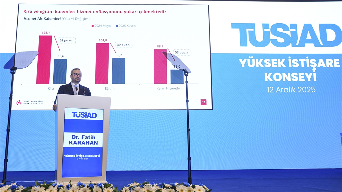 TCMB Başkanı Karahan: Fiyat istikrarının sağlanması amacı doğrultusunda aldığımız mesafeyi önemsiyoruz TCMB Başkanı Karahan: Fiyat istikrarının sağlanması amacı doğrultusunda aldığımız mesafeyi önemsiyoruz