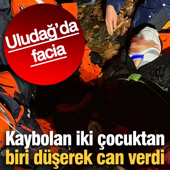 Uludağ’da facia: Kaybolan iki çocuktan biri düşerek can verdi