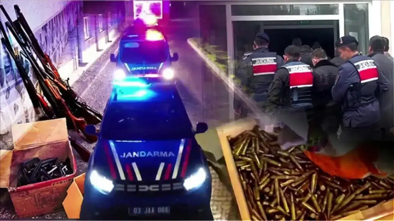 Jandarma’dan dev operasyon: Çok sayıda silah ve mühimmat ele geçti