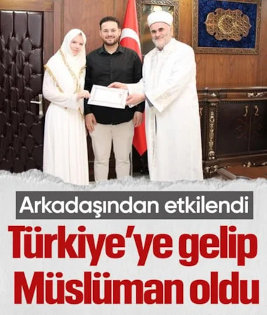 Almanya’dan Türkiye’ye geldi: Amasya’da Müslüman oldu… Almanya’dan Türkiye’ye geldi: Amasya’da Müslüman oldu…