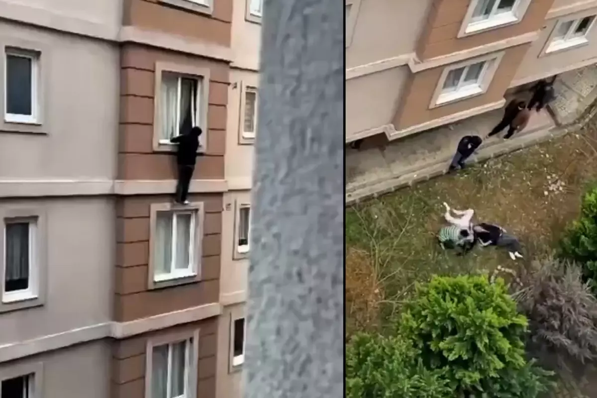 Ailelerine basılınca 4. kattan atlayan gençlerden haber var…