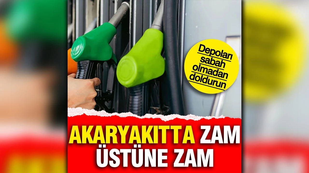 Akaryakıta bu gece bir zam daha gelecek… Akaryakıta bu gece bir zam daha gelecek…