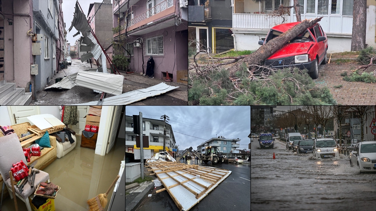 Birçok ilde kuvvetli rüzgar ve sağanak etkili oluyor