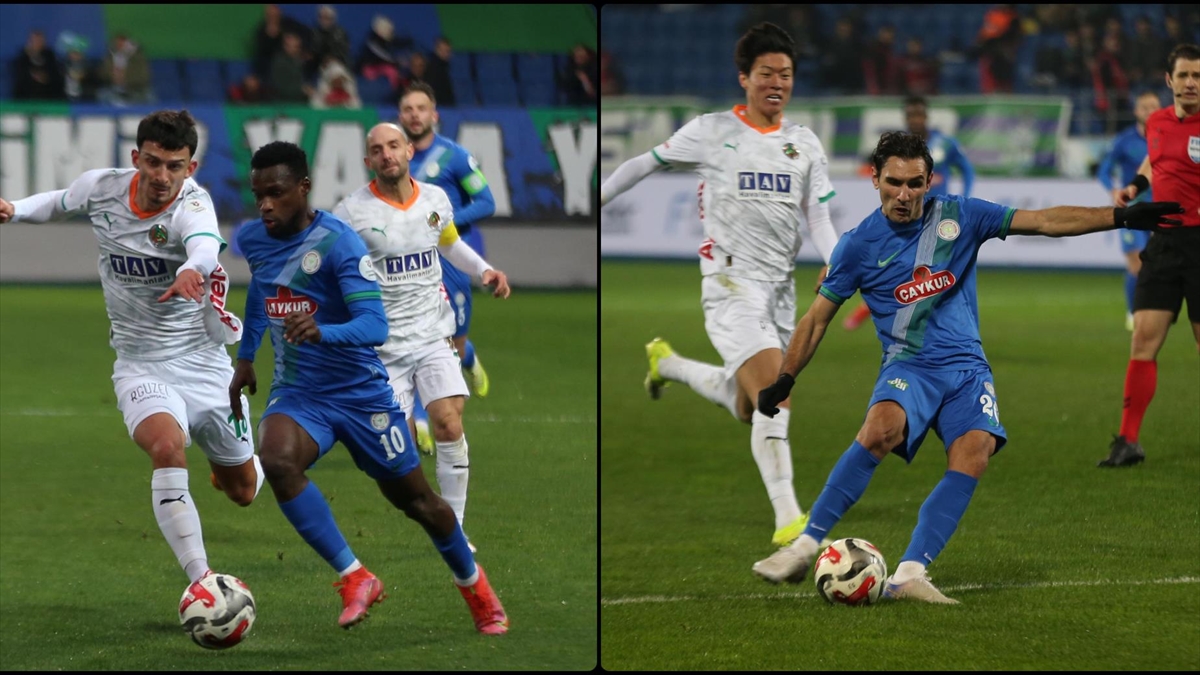 Çaykur Rizespor ile Corendon Alanyaspor berabere kaldı