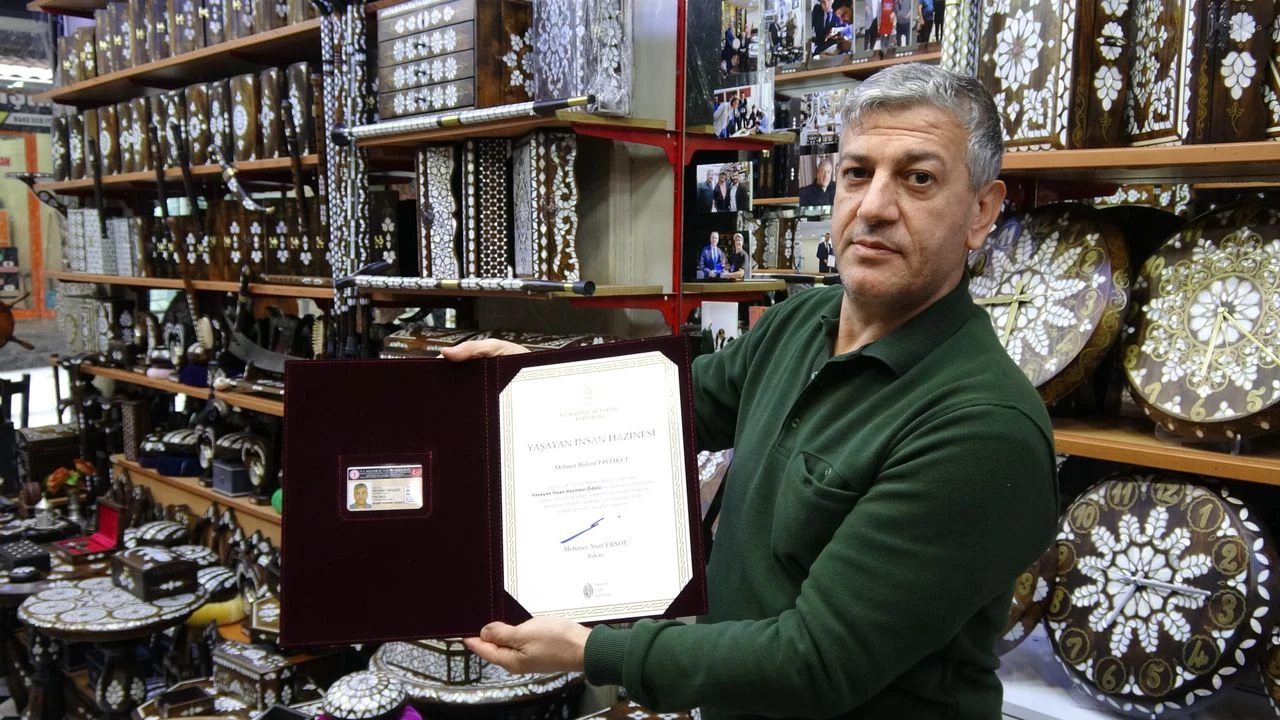 Gaziantepli ustaya kültürel miras onuru Gaziantepli ustaya kültürel miras onuru