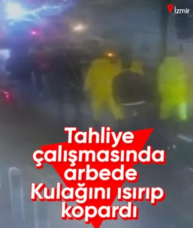 İzmir’de tartıştığı İZSU çalışanının kulağını ısırıp kopardı…