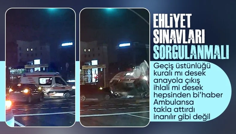 İstanbul’da ambulans ile otomobil çarpıştı…