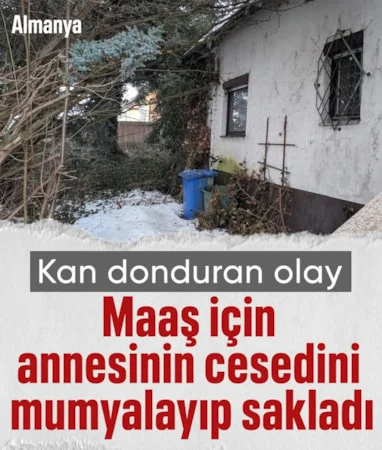 Almanya’da 82 yaşındaki kadının ölen annesinin cesedini maaş için sakladığı ortaya çıktı… Almanya’da 82 yaşındaki kadının ölen annesinin cesedini maaş için sakladığı ortaya çıktı…