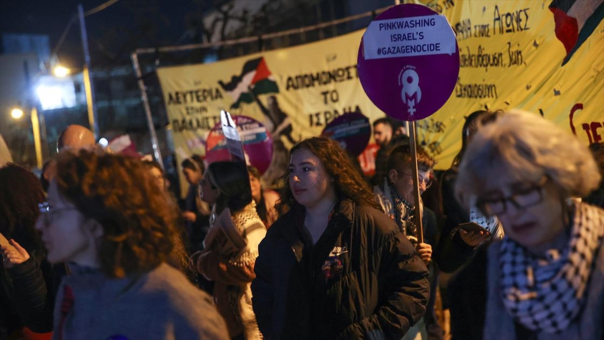 İsrail’in Eurovision Şarkı Yarışması’na katılımı Atina’da protesto edildi