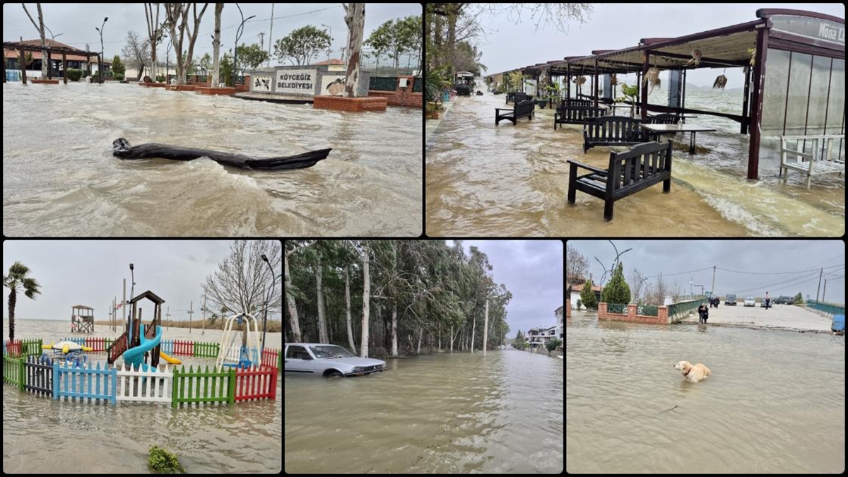 Köyceğiz’de lodos ve göl seviyesinin yükselmesi yaşamı olumsuz etkiliyor