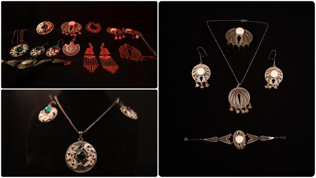 Mardin’de usta ellerin ürettiği telkari tasarımlar Sevgililer Günü hediyesi oldu