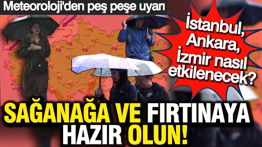 Meteoroloji’den peş peşe uyarı…