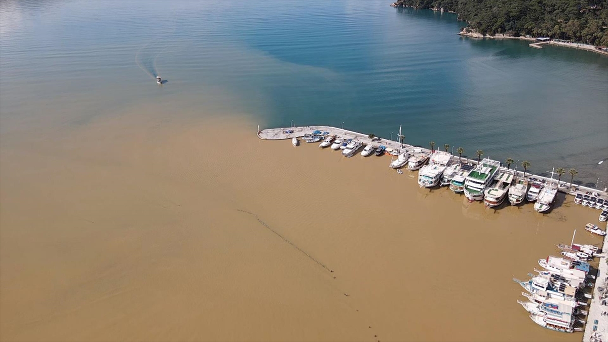Muğla’da Gökova Körfezi’nin rengi değişti