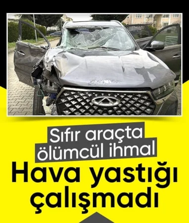 Düzce’de sıfır araçta korkunç ihmal: Hava yastıkları çalışmadı…