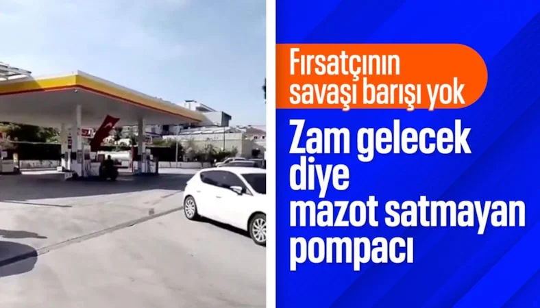 İzmir’de zam geleceği için istasyonda akaryakıt satılmadığı iddiası…