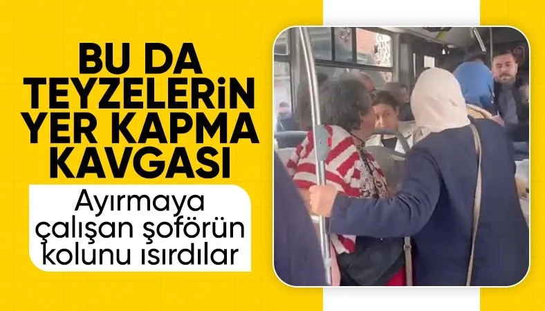 Bursa’da kadınların otobüsteki yer kavgası kamerada…
