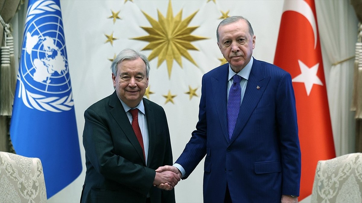 Cumhurbaşkanı Erdoğan, Birleşmiş Milletler Genel Sekreteri Guterres’i kabul etti