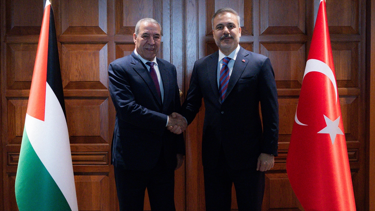 Dışişleri Bakanı Fidan, Filistin Devlet Başkan Yardımcısı Şeyh ile Ankara’da bir araya geldi