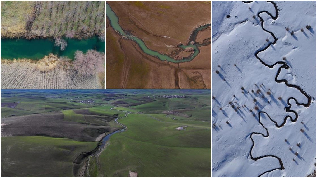 Doğu’da kuraklıktan etkilenen menderesler, kar ve yağmur sularıyla doldu Doğu’da kuraklıktan etkilenen menderesler, kar ve yağmur sularıyla doldu