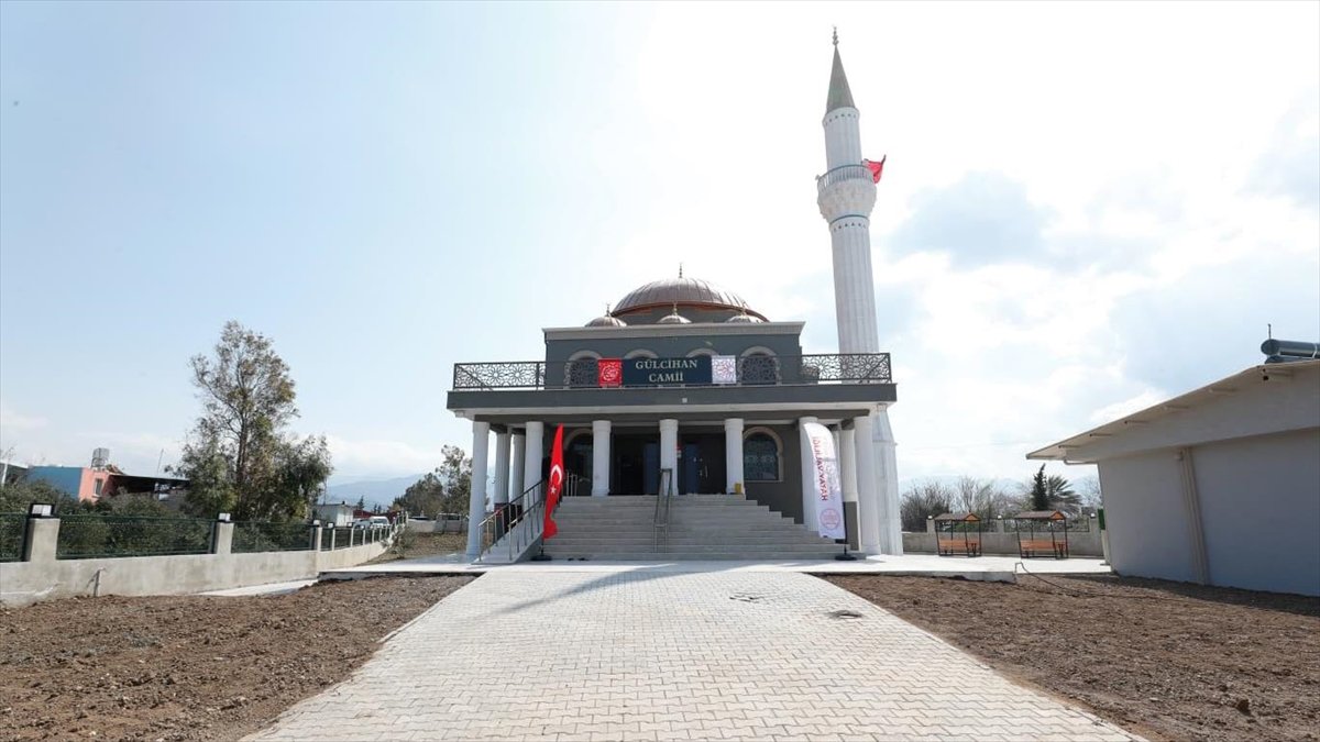 Hatay’da depremlerin ardından 123’üncü cami ibadete açıldı