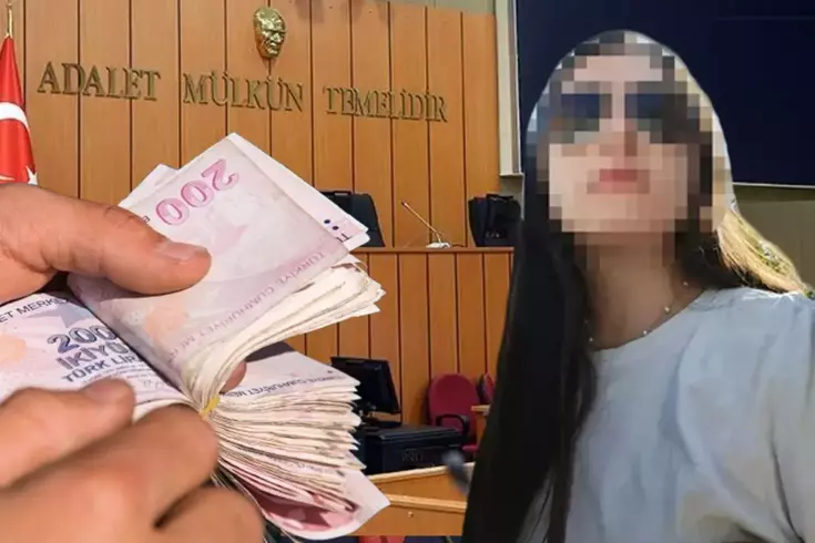 Katibe adliye odasında aşk şantajı!