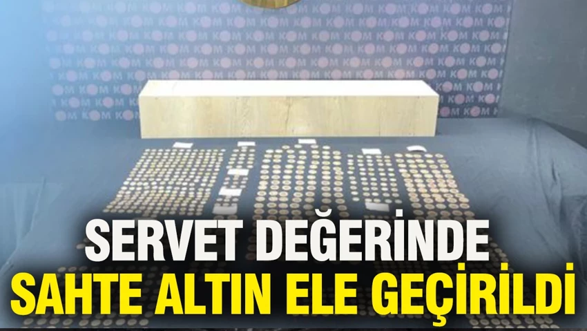 Servet değerinde sahte altın ele geçirildi… Servet değerinde sahte altın ele geçirildi…