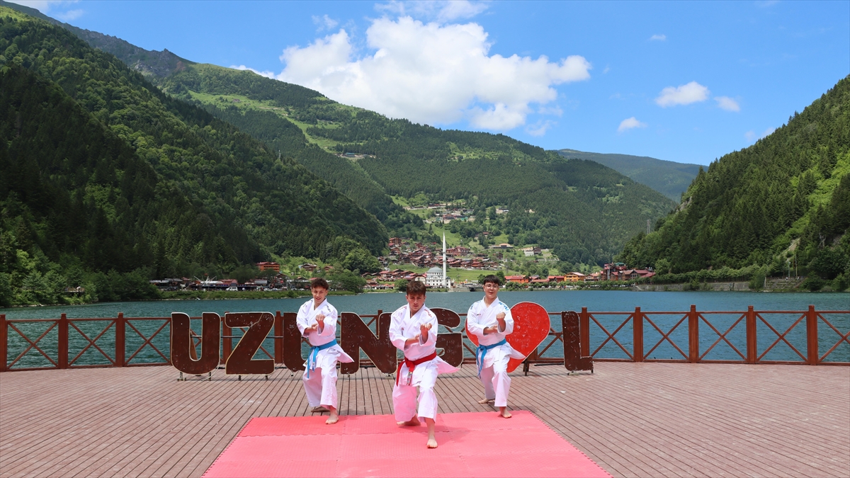 Trabzon’un turizm noktaları spor gösterilerine sahne oldu